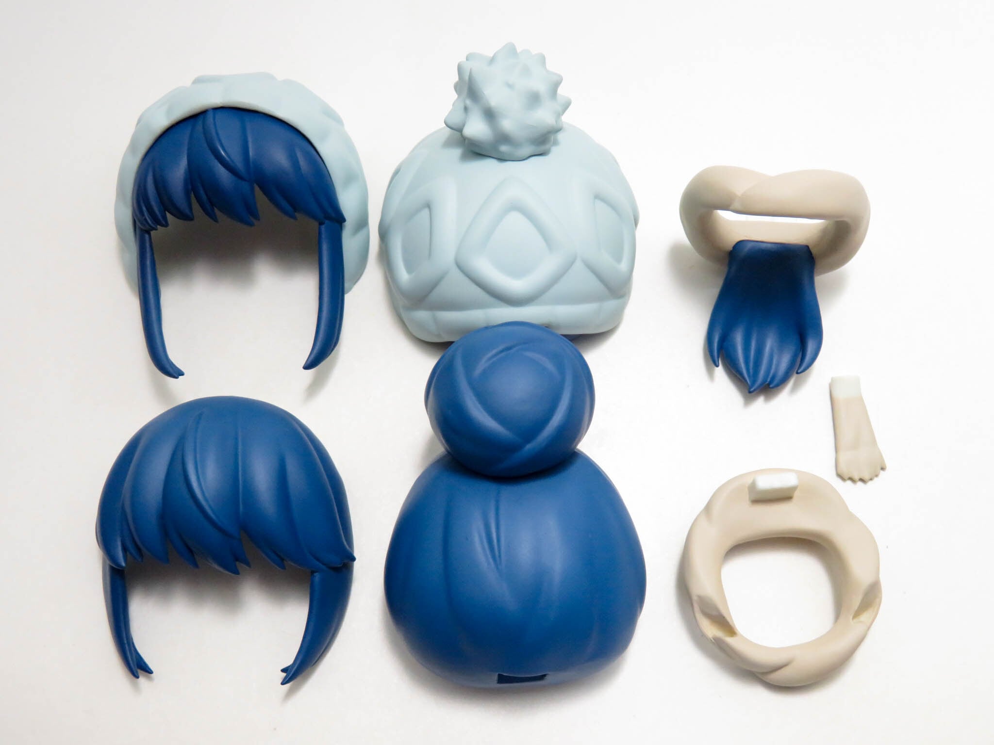 ※(A−ランク)【981DX】 志摩リン DX Ver. 髪パーツ お団子とニット帽 ねんどろいど