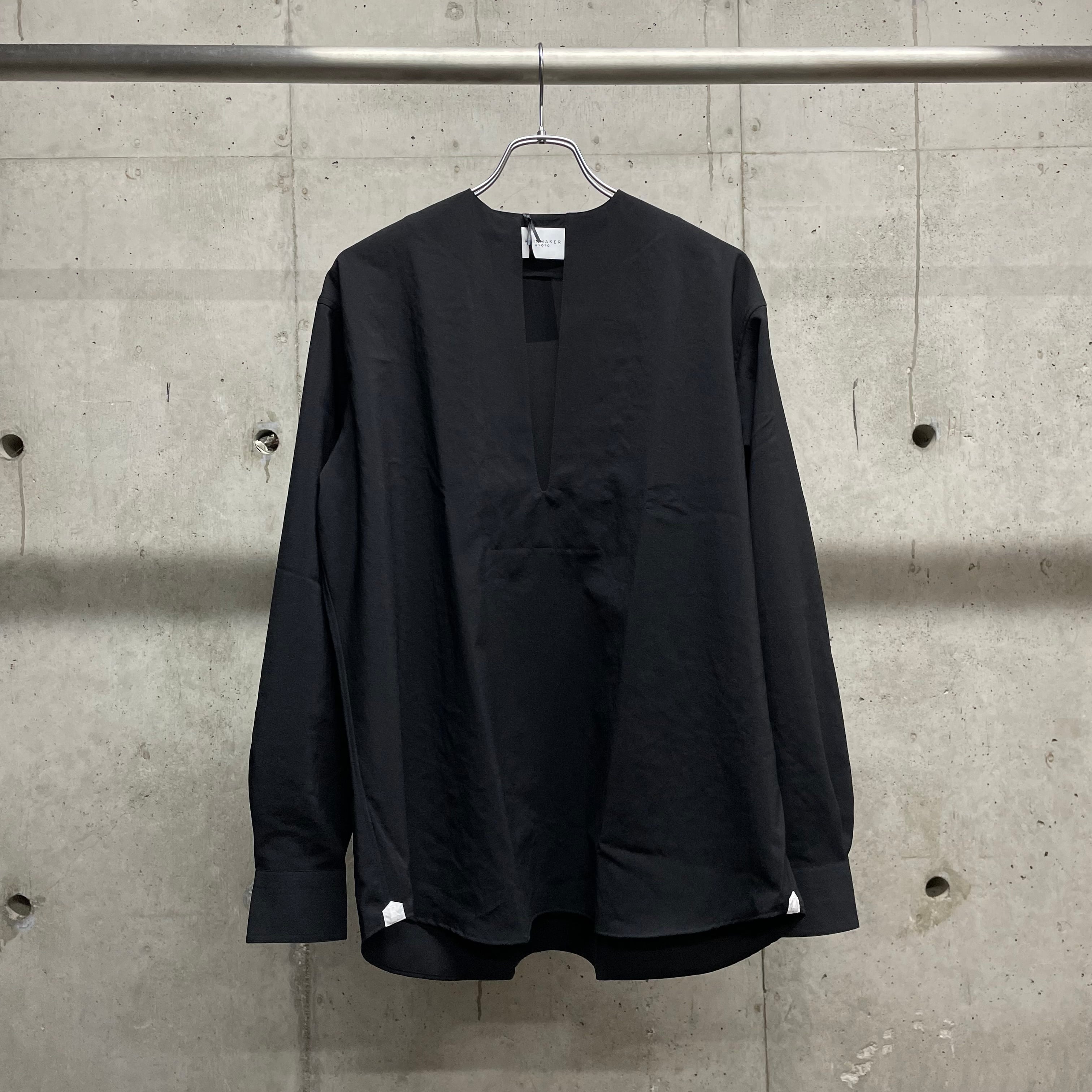 RAINMAKER】DOUBLE CLOTH NO COLLAR JACKET_PEARL GRAY | marfa store