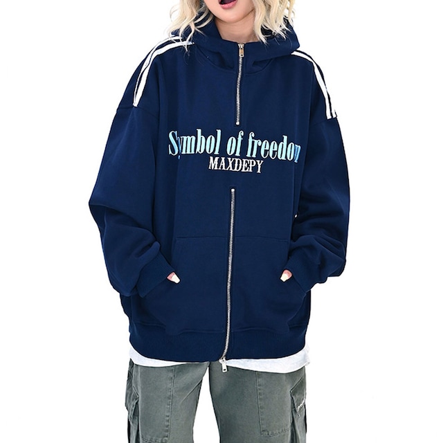 トラックスタイルロゴジップスウェット 2col R01121