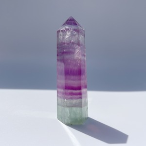 パープルフローライト タワー型82◇Fluorite◇天然石・鉱物・パワーストーン