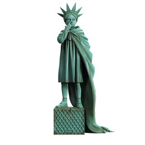 Banksy's Liberty Girl Freedom Edition by Brandalised