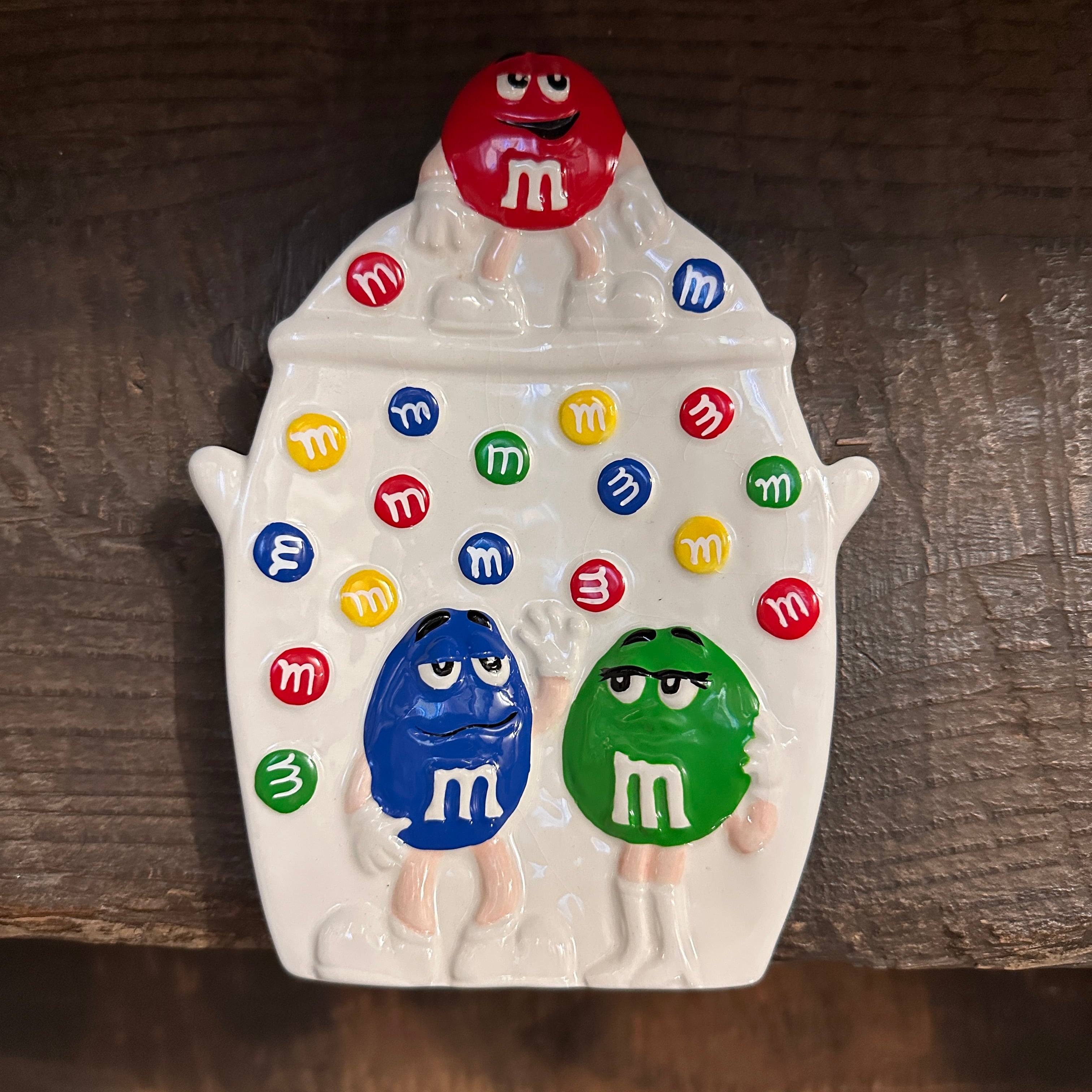 2001 Mars社公認 Benjamin & Medwin製 m&m's 陶器製 ソープディッシュ / エムアンドエムズ