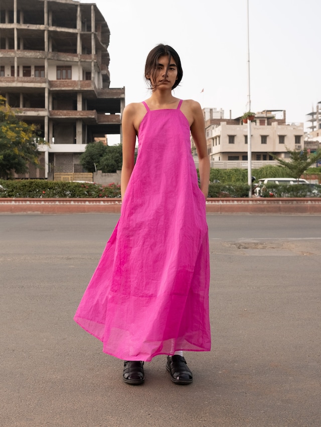 BHUV CAMI DRESS - ROSE