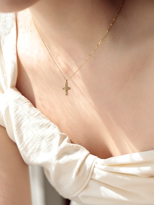 316L hawaiian petit cross necklace #n61