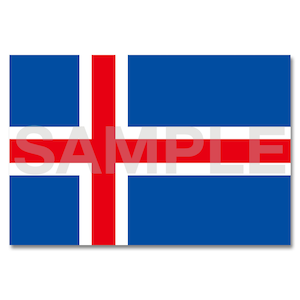 世界の国旗ポストカード ＜ヨーロッパ＞ アイスランド共和国 Flags of the world POST CARD ＜Europe＞ Republic of Iceland