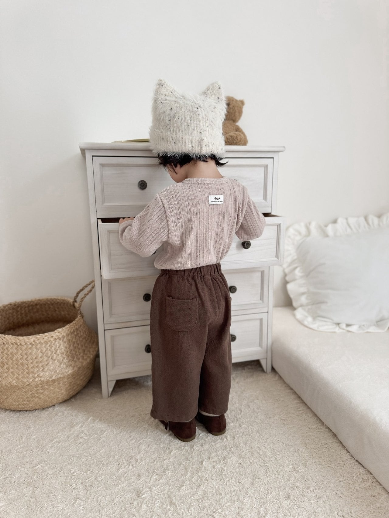 送料無料【予約】/  ヒルトンリブTシャツ/ mimimarket