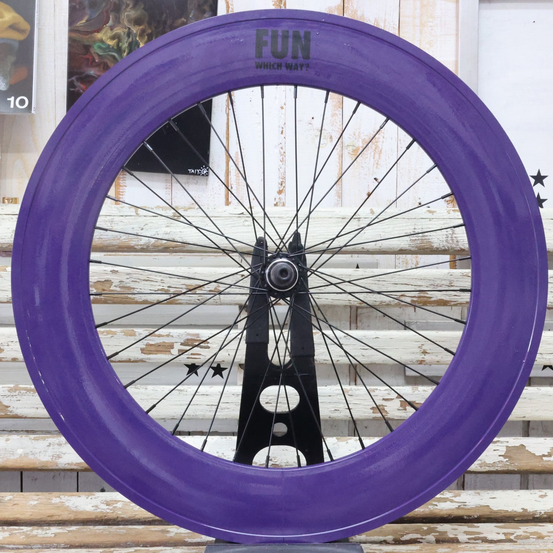 FUN 700C Deep rim FRONT, Deep royal purple】アルミホイール