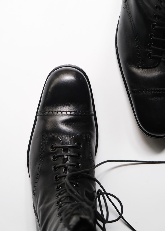 GUCCI by Frida Giannini medallion lace up boots