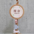 Puca プーカ お名前飾り 【ゆらゆら うさぎ（A） ブラウン】 ｜木製｜女の子 thumbnail 5