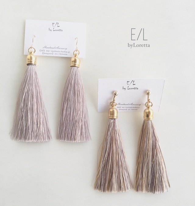 Long tassel pierce/earring