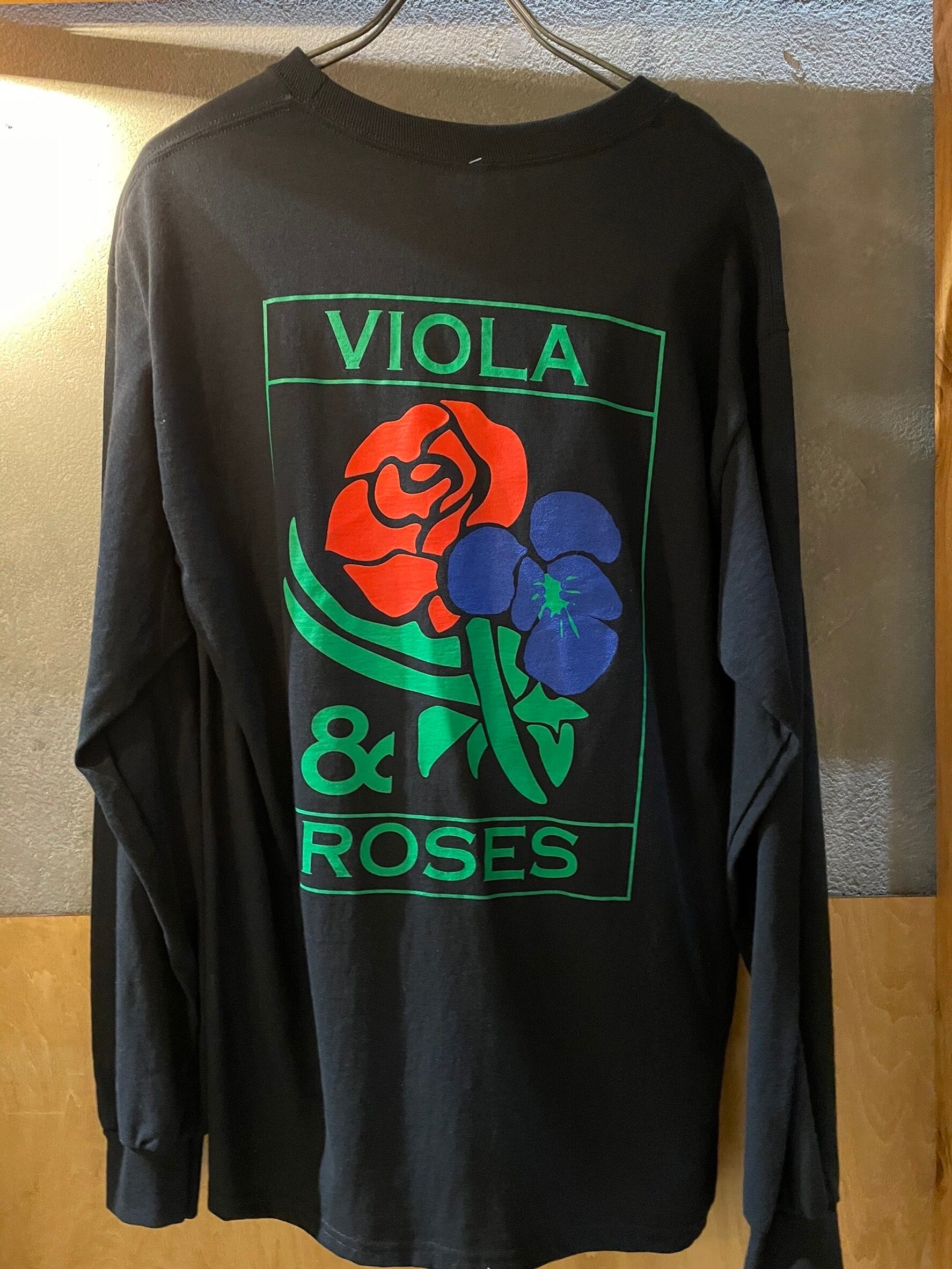 新品未使用！viola and roses ビオラアンドローゼス ロンT 黒トップス