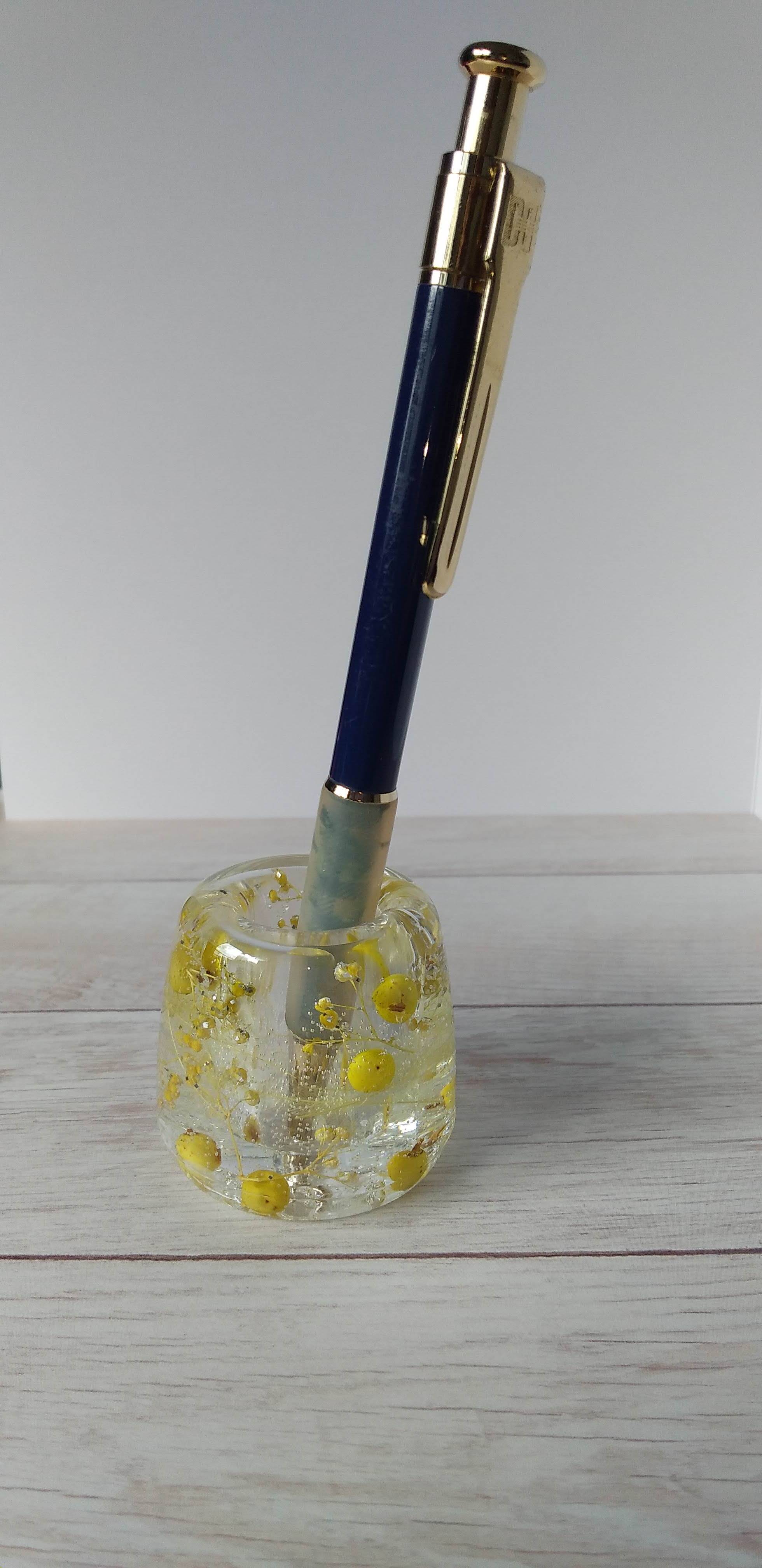 ハーバリウム　歯ブラシスタンド　～ライムグリーン～