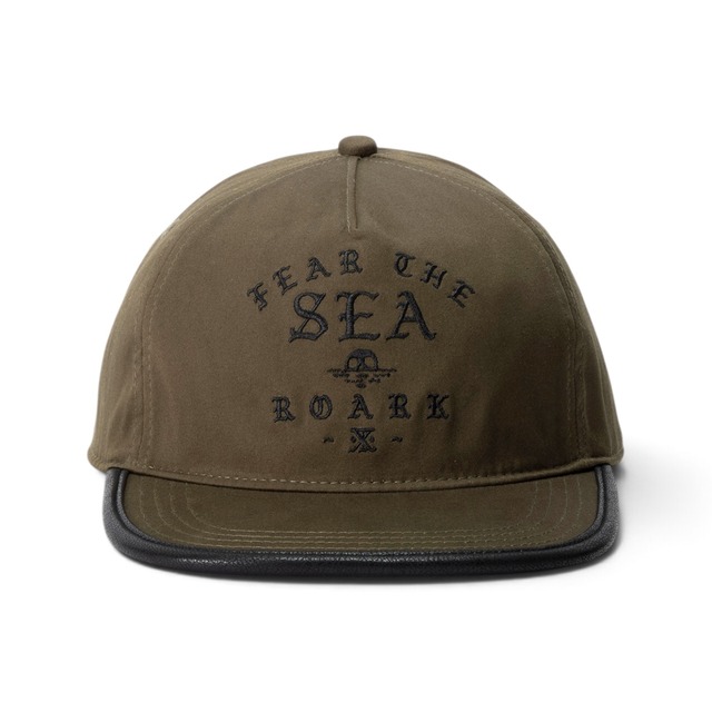 ROARK | "FEAR THE SEA" |  6PANEL CAP - MID | ロアーク | キャップ | ARMY | RHJ1252-ARM