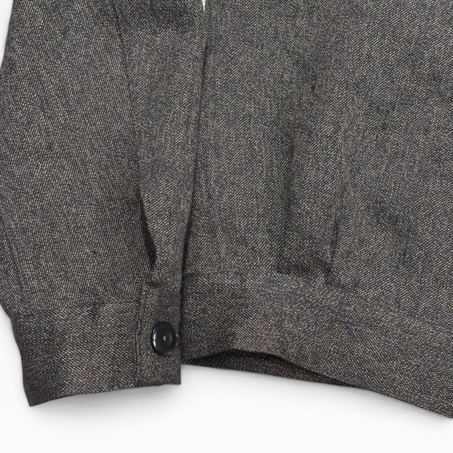 NIGEL CABOURN / FRENCH WORK JACKET - MIX BLACK CHAMBRAY