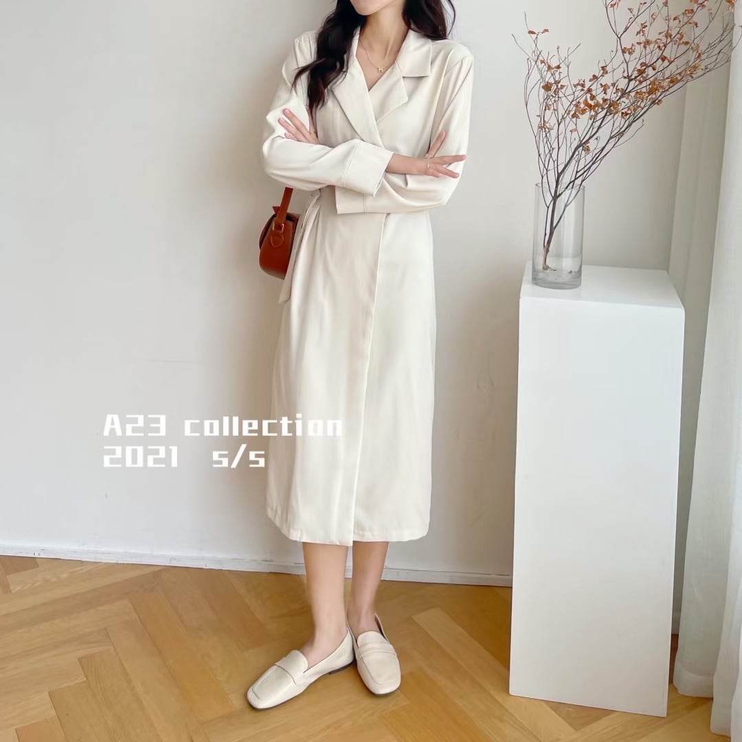 コート風ワンピース　AJ3396-D03