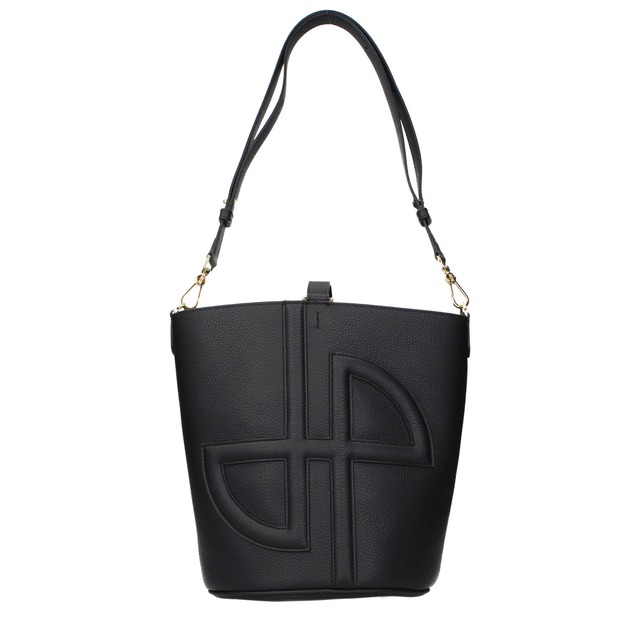 【新品】PATOU パトゥ レディース クロスボディバッグ レザー ブラック BA0155038999B
