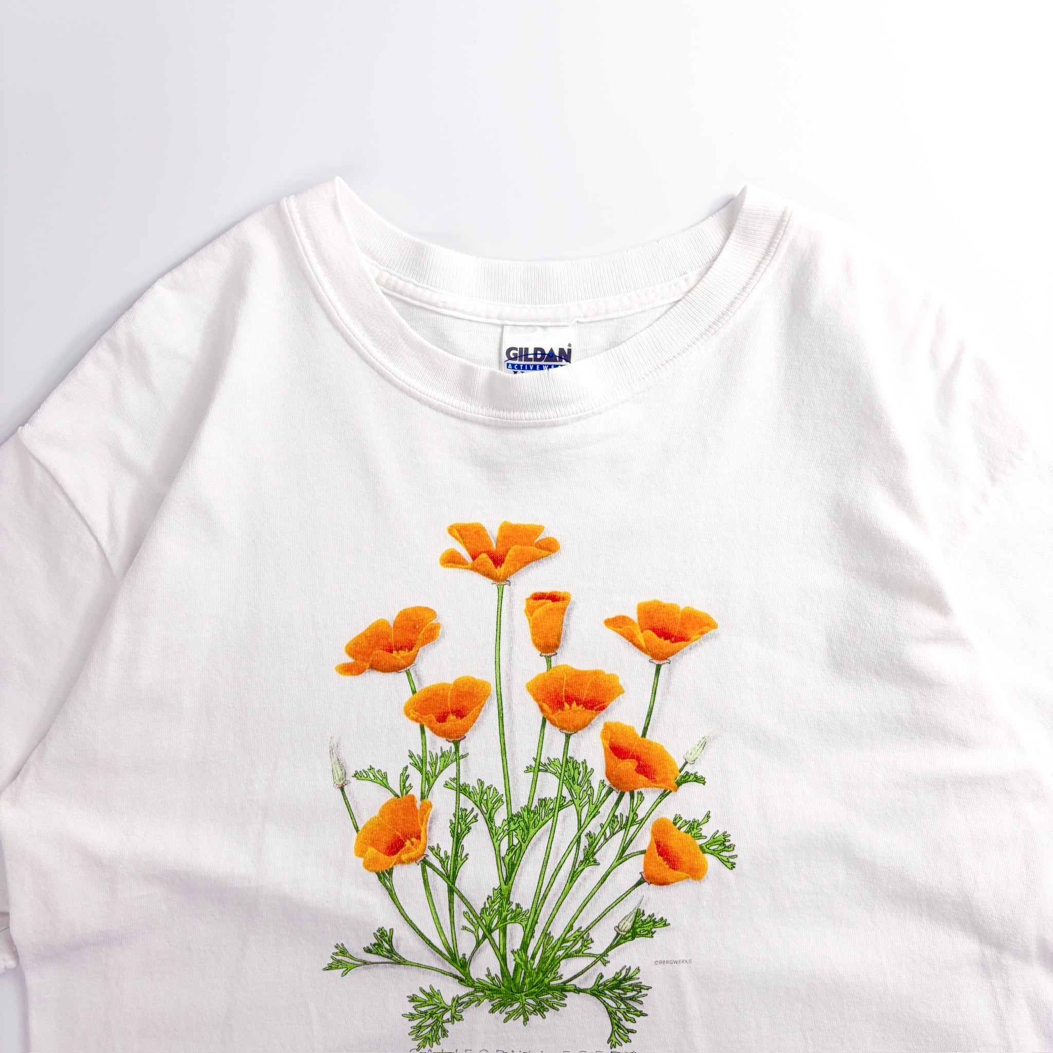90s California Poppy Botanical Tee