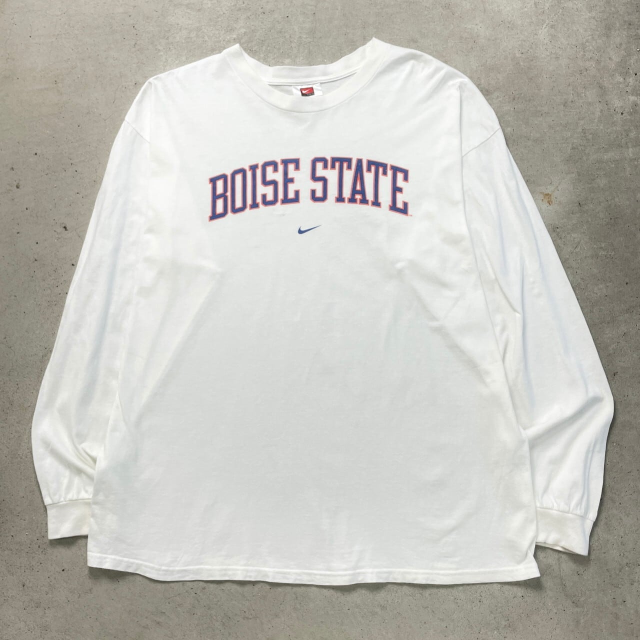 【刺繍ロゴ】NIKE TEAM 長袖 ラガーシャツ メンズ ビッグサイズ 古着 NIKE TEAM ナイキチーム ロングTシャツ ロンT センターロゴ スモールス