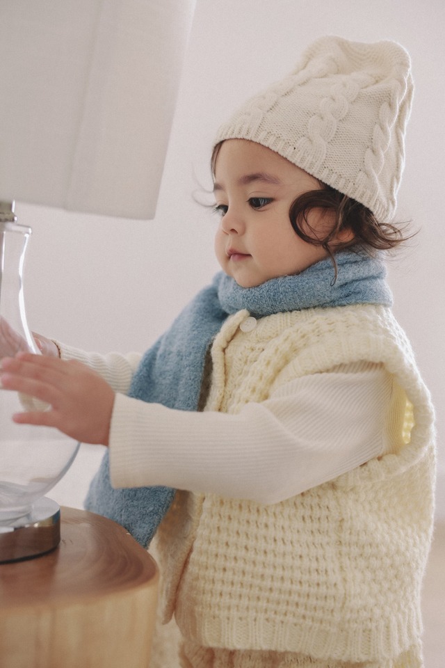 予約⌇onu/ Cable knit beanie