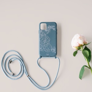 Organic iPhone Case / 曇りの海のグレーブルー