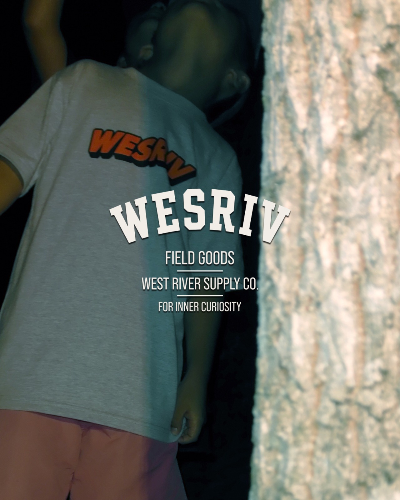 WESRIV CITY LOGO TEE / HEATHER GRAY — KIDS