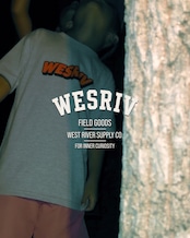 WESRIV CITY LOGO TEE / HEATHER GRAY — KIDS