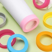 真空断熱ケータイマグ用 シリコンカバー 底キャップ 水筒 保護カバー 滑りにくい 騒音や傷防止 シリコン製 65mm ブラック ２個セット オーディオファン