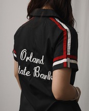 1980's Orland Bank / Open Collar Shirt