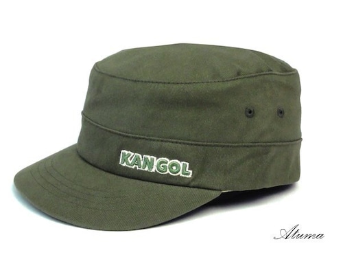 KANGOL・カンゴール/ Cotton Twill Army Cap（グリーン）［ワークキャップ］