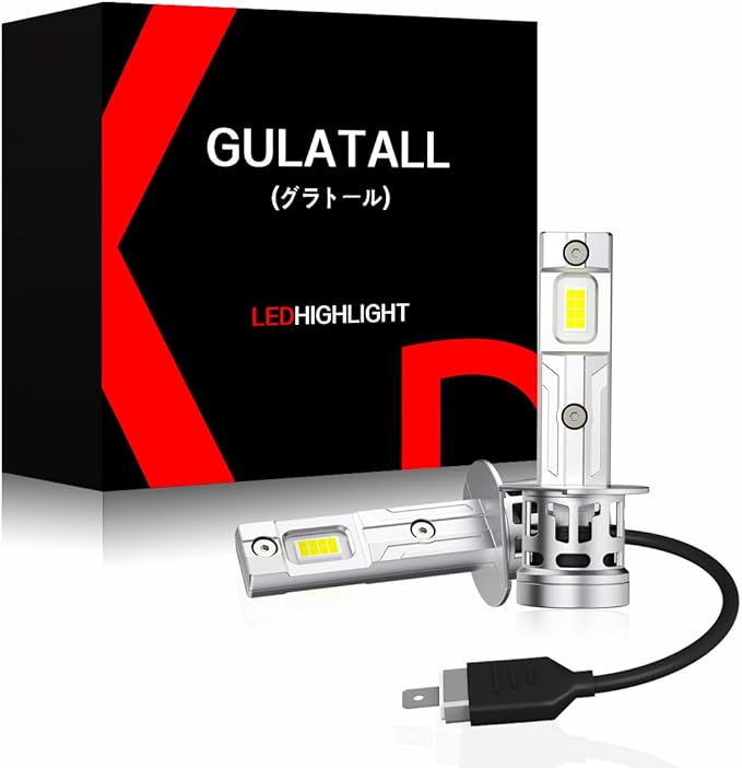 H1 led ヘッドライト 爆光 20000LM 車検対応 12V車/バイク用 ホワイト