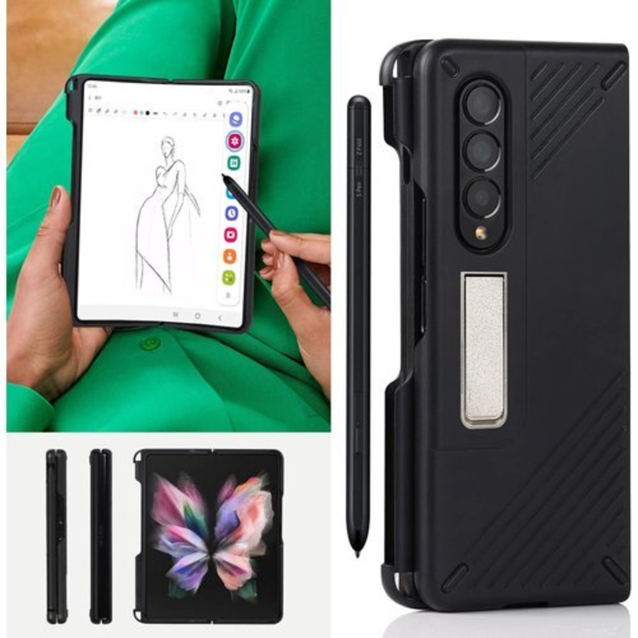 galaxy z fold3 SCG11 au版 Sペンつきフリップカバー
