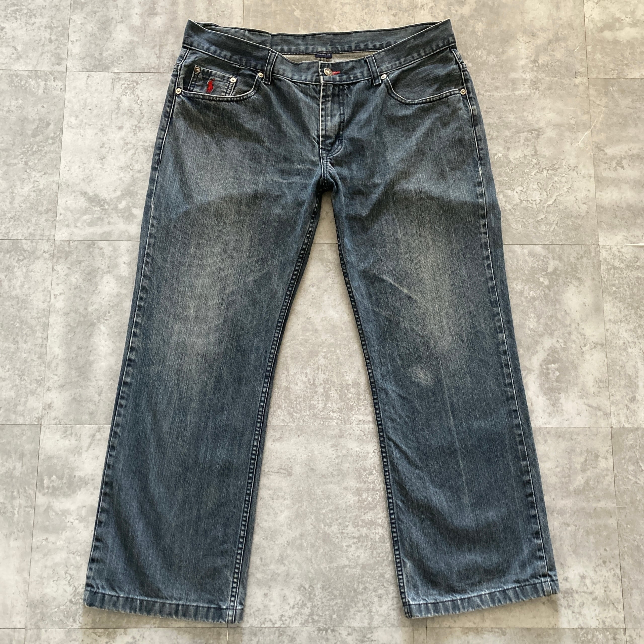 Size.38】POLO RALPH LAUREN ポロラルフローレン レザーパッチ ワン