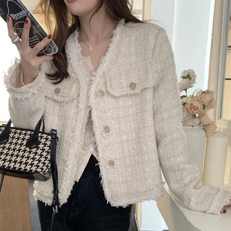 tweed fringe jacket