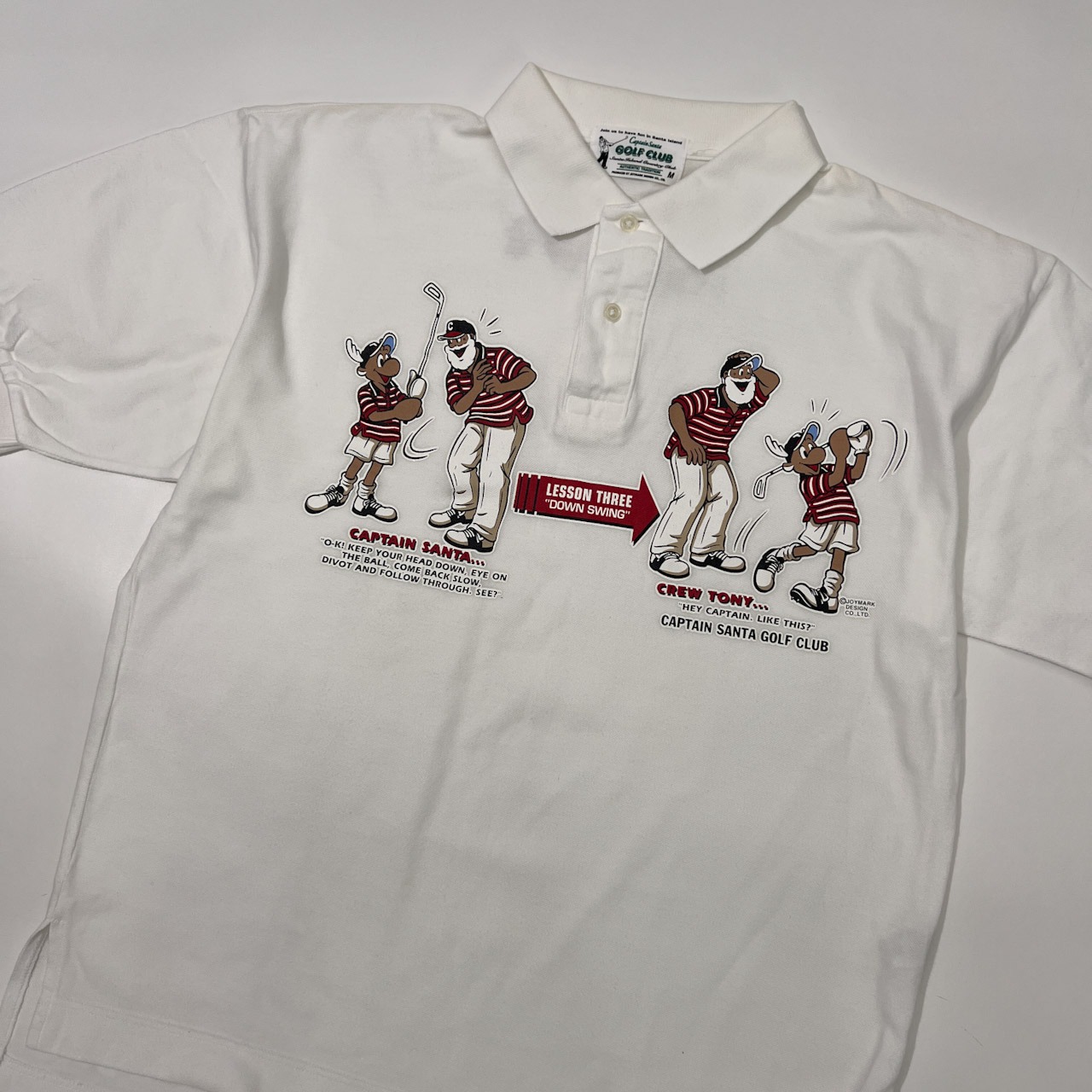 CAPTAIN SANTA GOLF CLUB キャプテンサンタ 半袖ポロシャツ M/ホワイト
