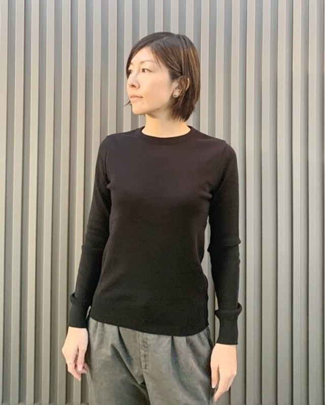 feather cotton®︎クルーネックknit tops