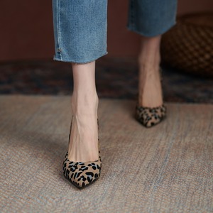 leopard pattern pumps<s1162>