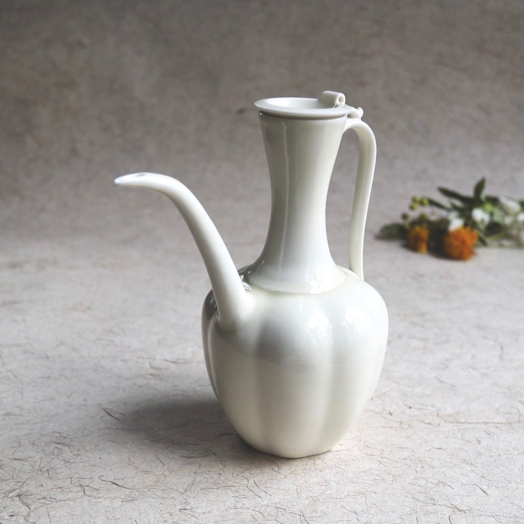 色原 昌希/水差し(瓜型水注)淡柳