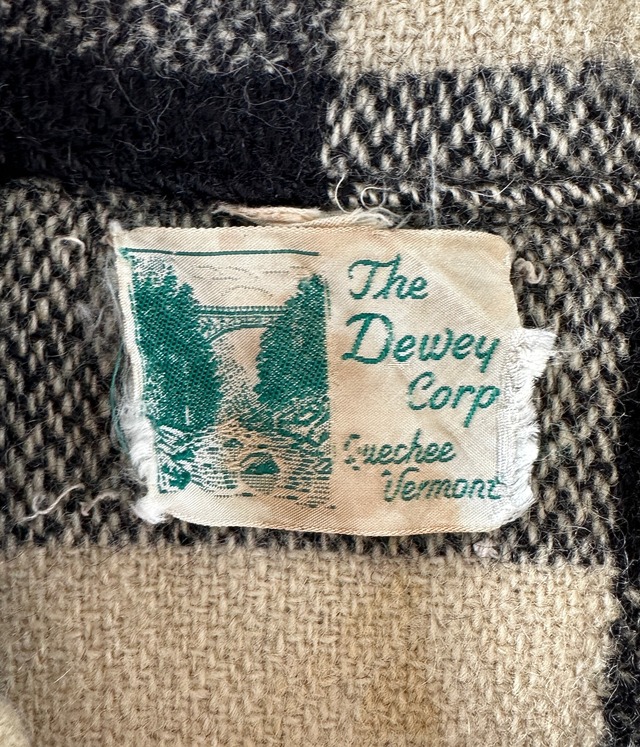 -The Dewey Corp- Vintage 70s Wool Check Coat