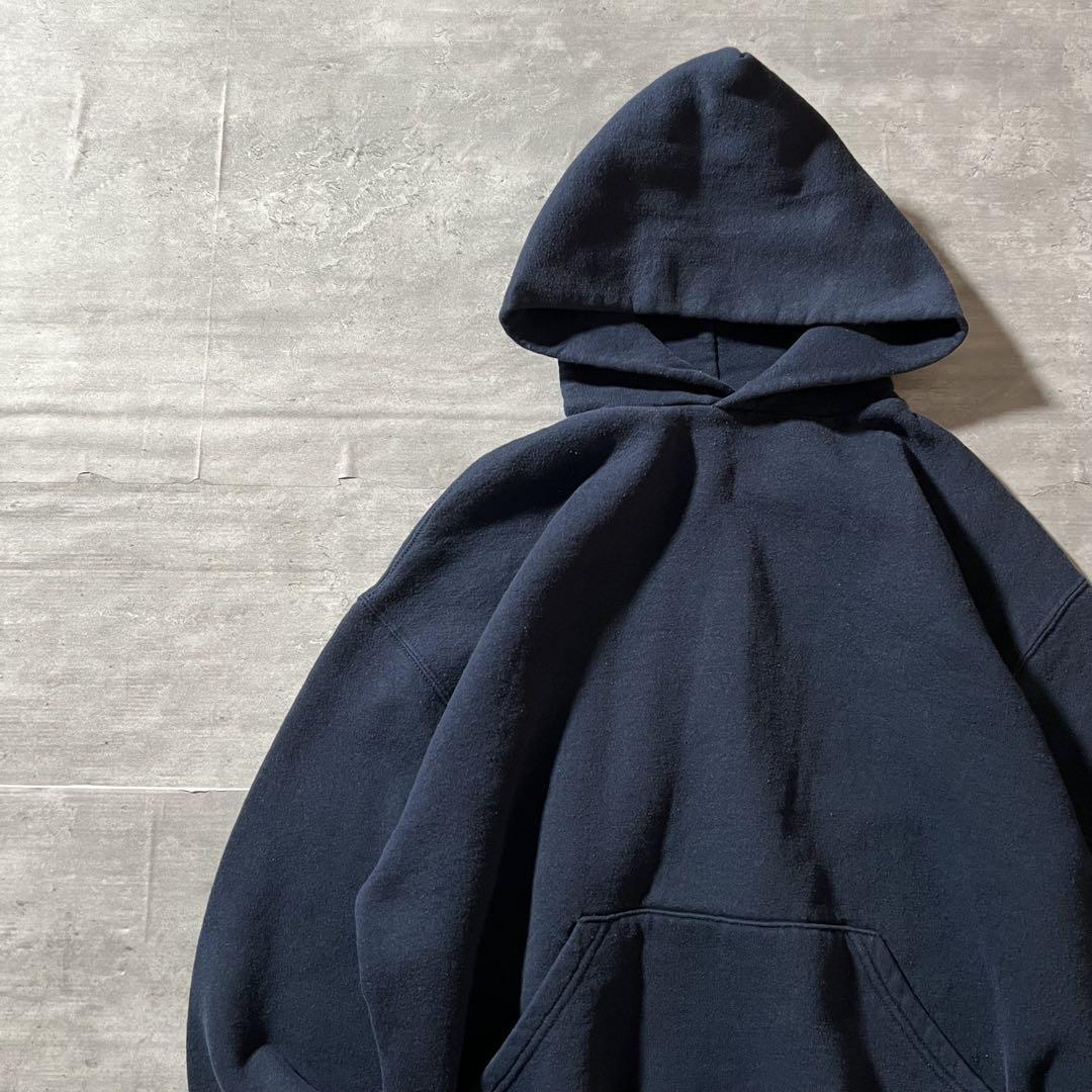 90～00s OLD STUSSY/Half zip Hoodie/China製/紺タグ/L/ハーフジップ