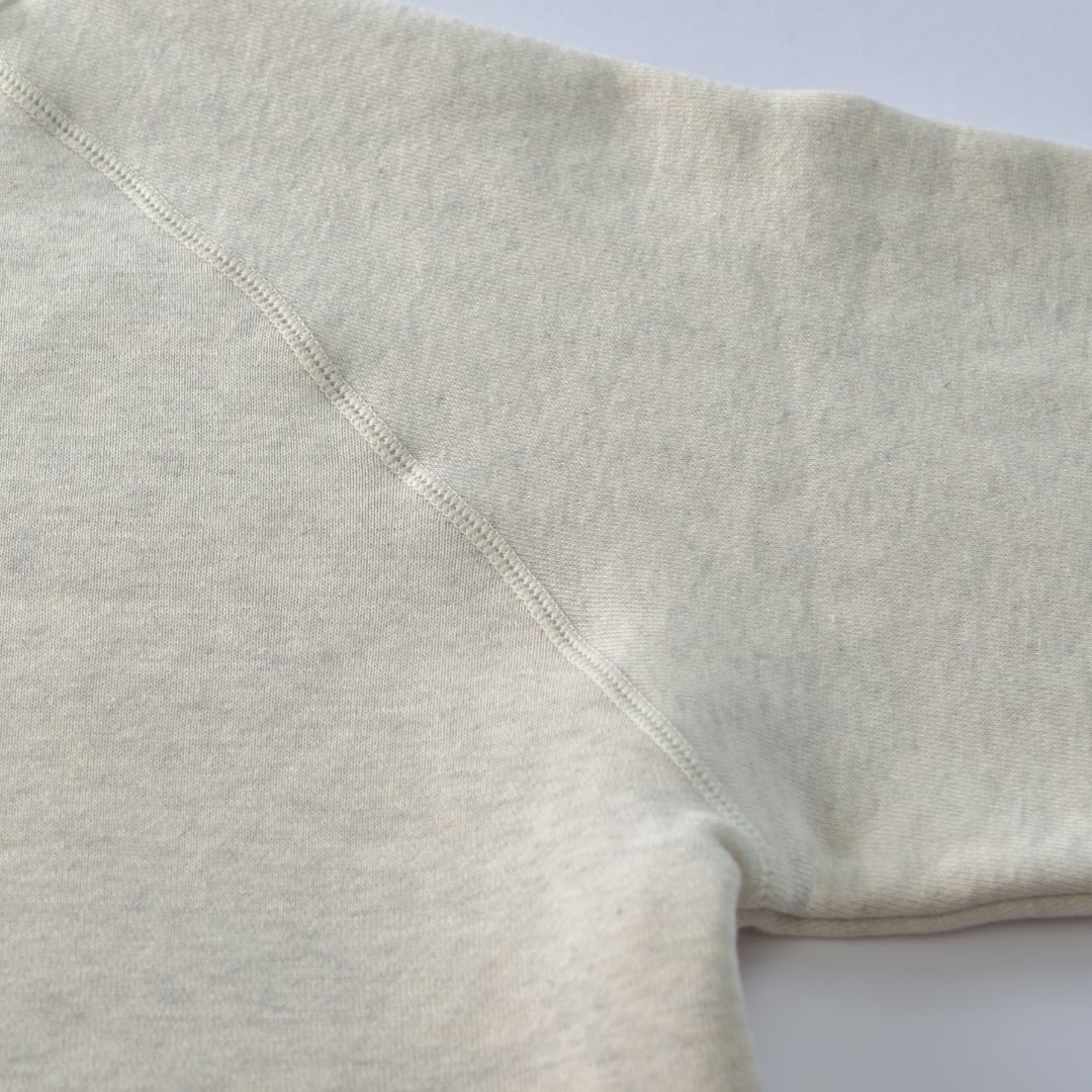 atelier naruse アトリエナルセ 裏毛コットンモックネックスウェット freece cotton mock neck sweat・オートミール