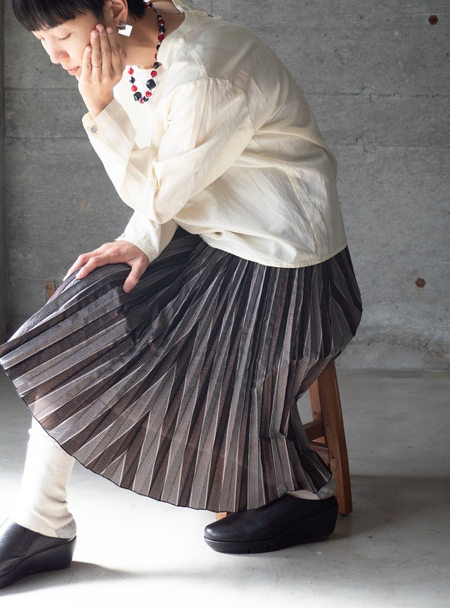 "MADAME HANAI Excellence" 1980s Pleated skirt