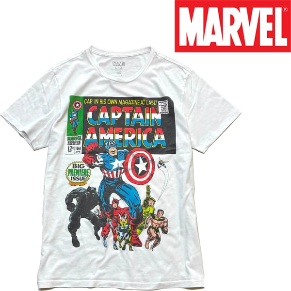 marvel キャプテンアメリカ　ユニフォーム・ゲームシャツ・アメフトシャツXL 5c3a94b228c1cd30fa340c97893a9d