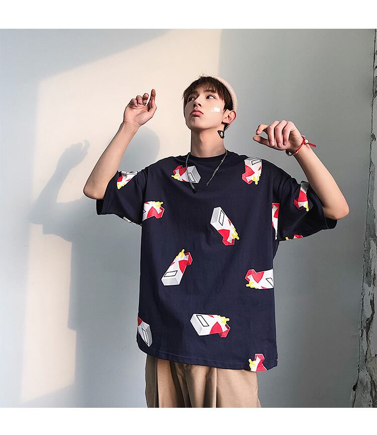 全3色 Tシャツ カットソー プリント カジュアル おしゃれ