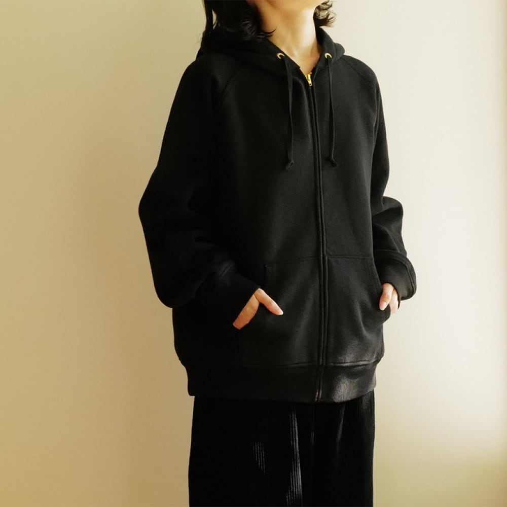 COMOLI ｜コットン裏毛ジップパーカー | HJ GALLERY