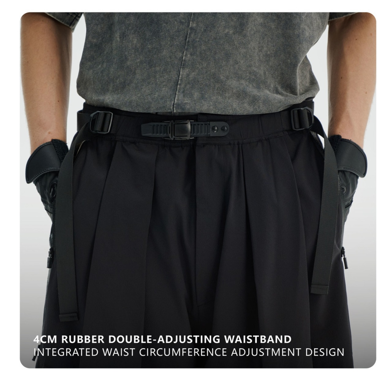 REINDEE LUSION 24SS タックワイドクロップド ハカマパンツ