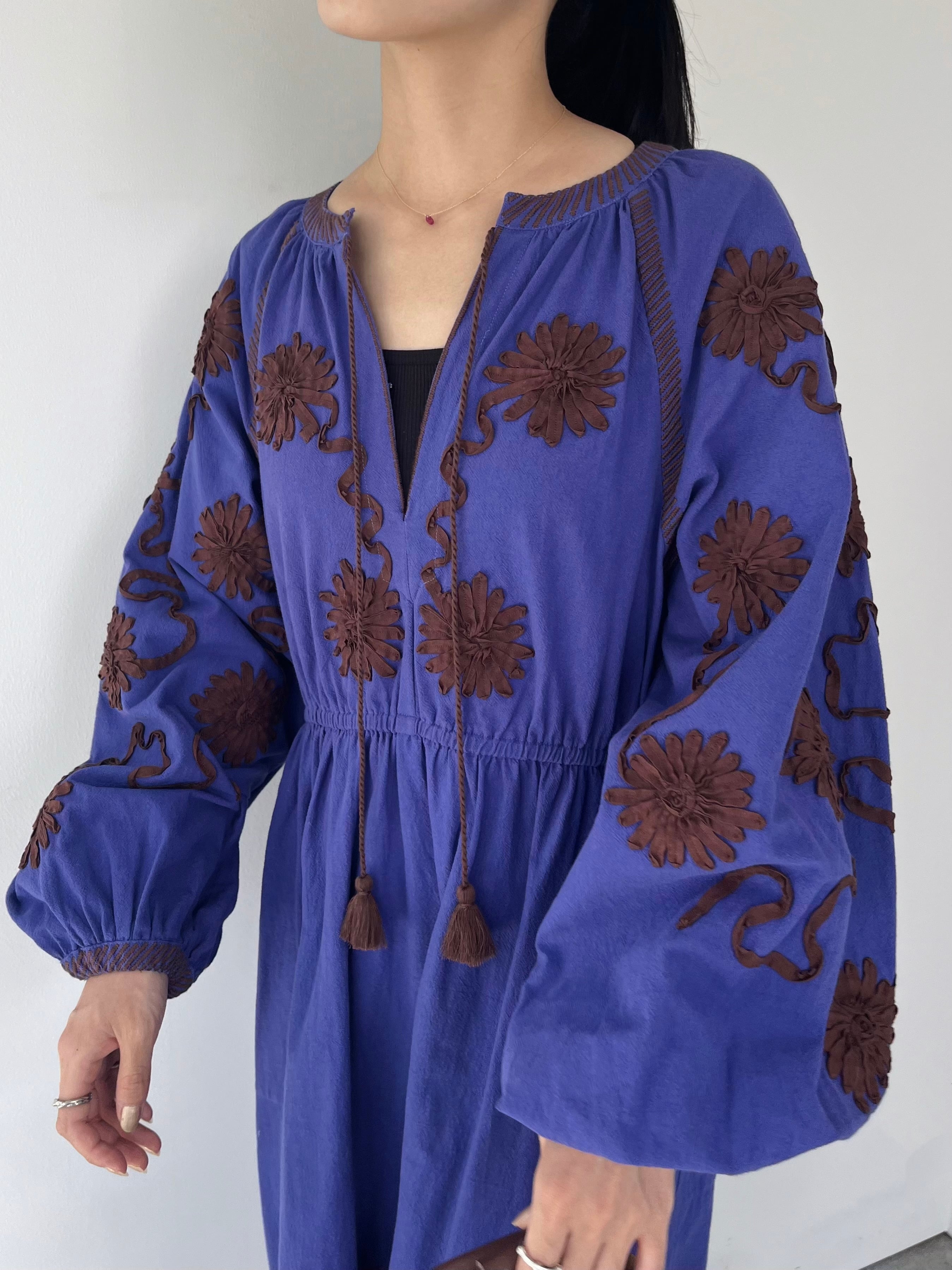 Sara Mallika Deepika Tape Emb Dress | KOKO