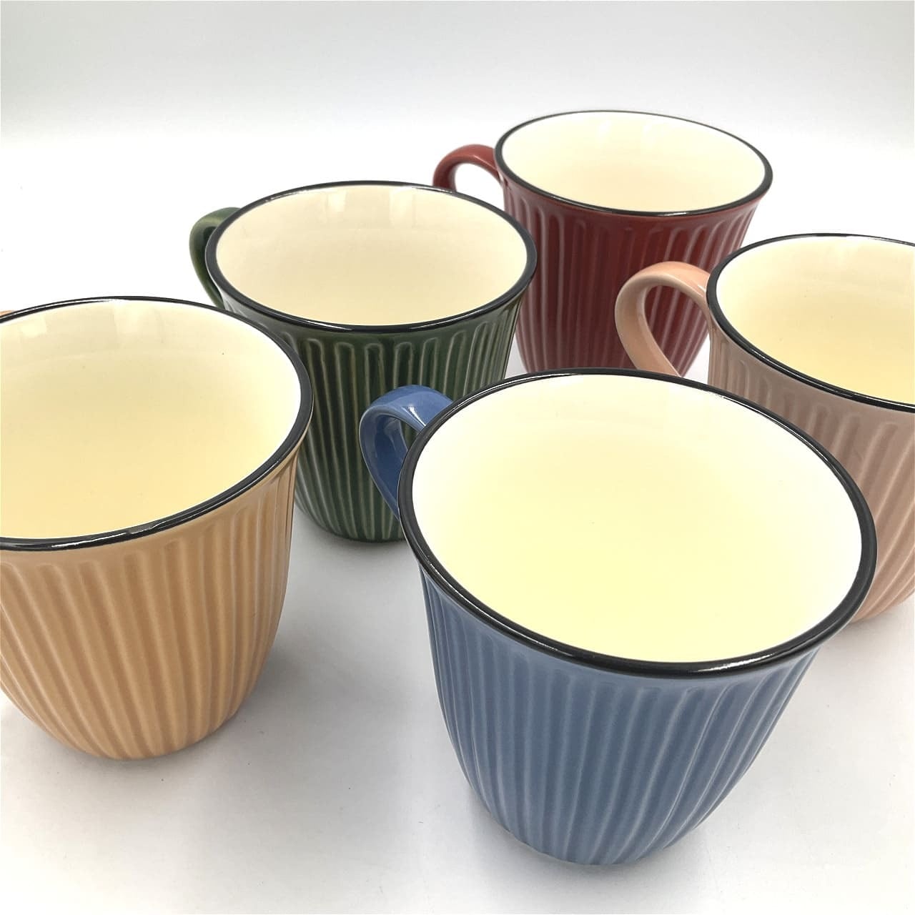 常滑焼】カラフルしのぎマグカップ | 和光カタヤマ