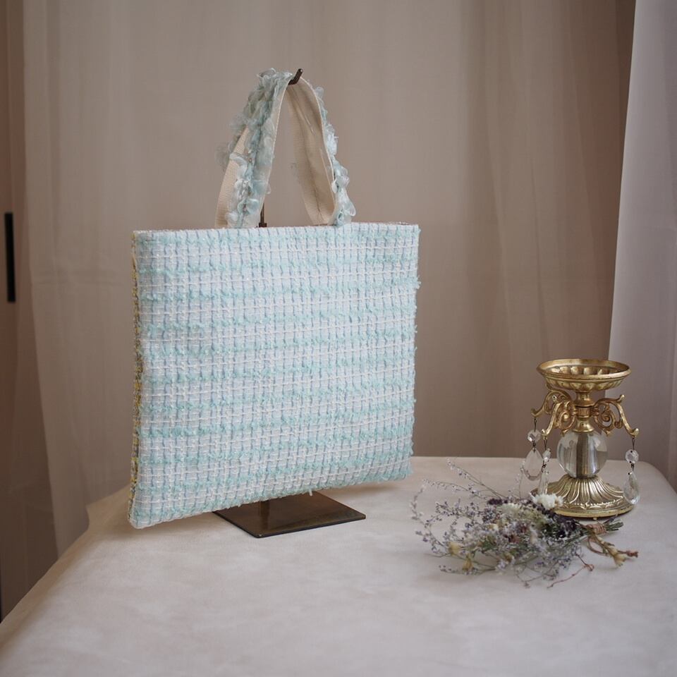 MALHIA KENT マリアケント サマーツイード Pink×Blue 90cm×55cm