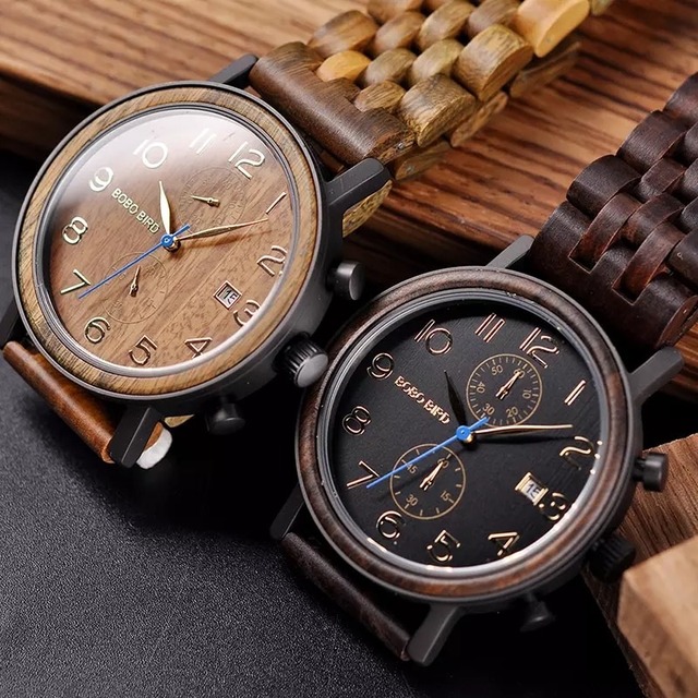 【TR2144】[3atm] Wooden classical watch - Retro Sweet