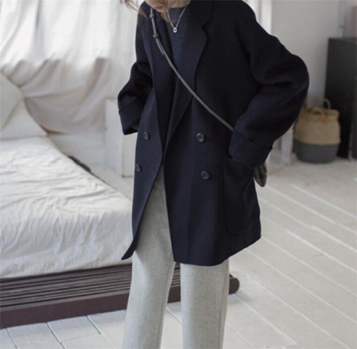 秋季に入る前の準備!カシミア コート 怠惰な風 カジュアル 短いスタイル 新作 気質 チェスターコート